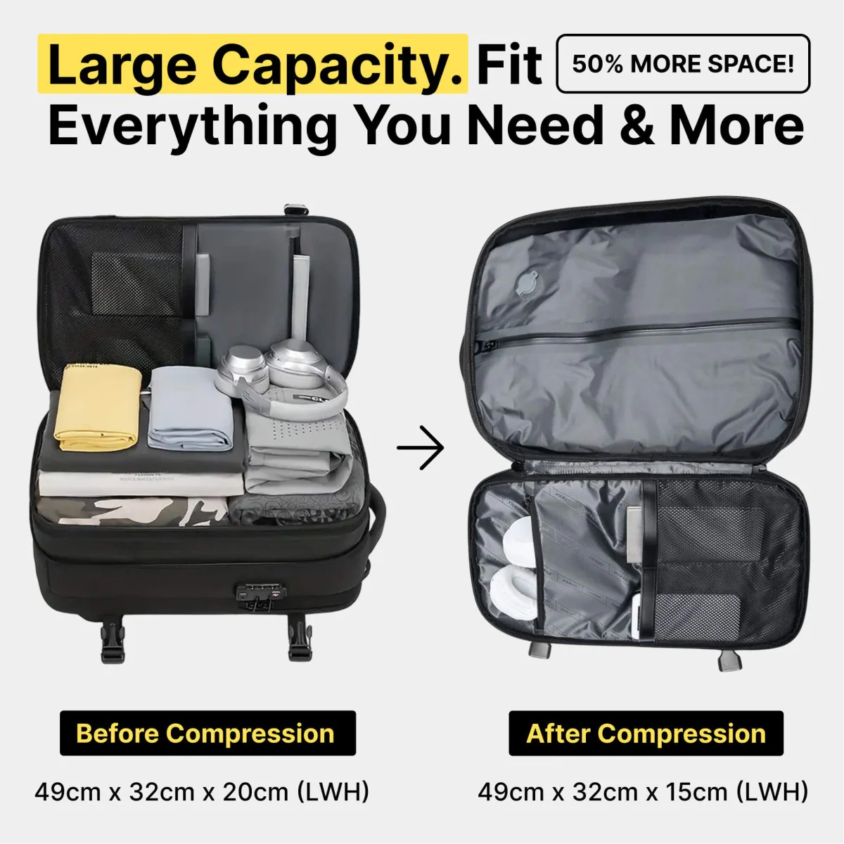 VAULTBAG® Matte Travel Backpack 60L - Image 32