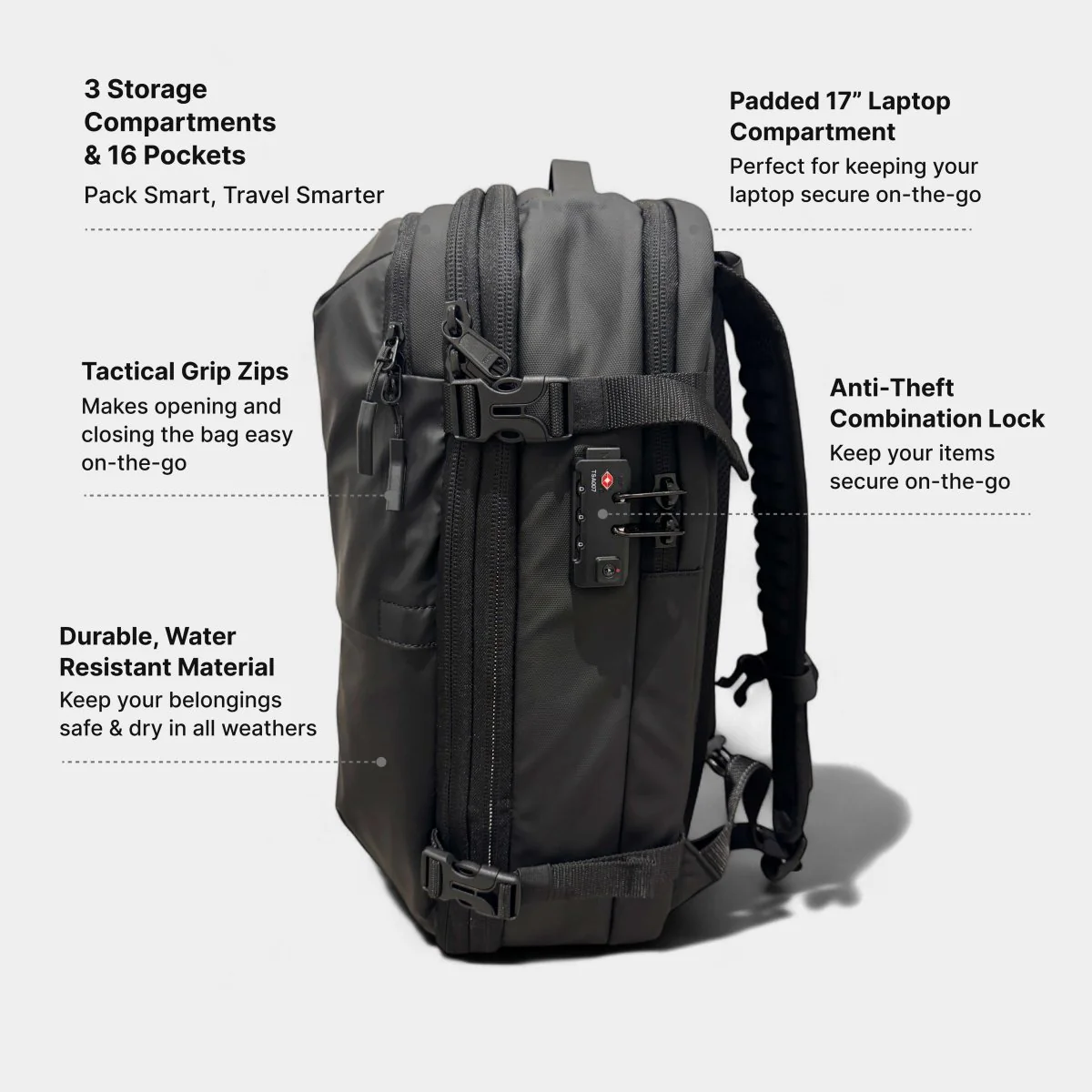 VAULTBAG® Matte Travel Backpack 60L - Image 5