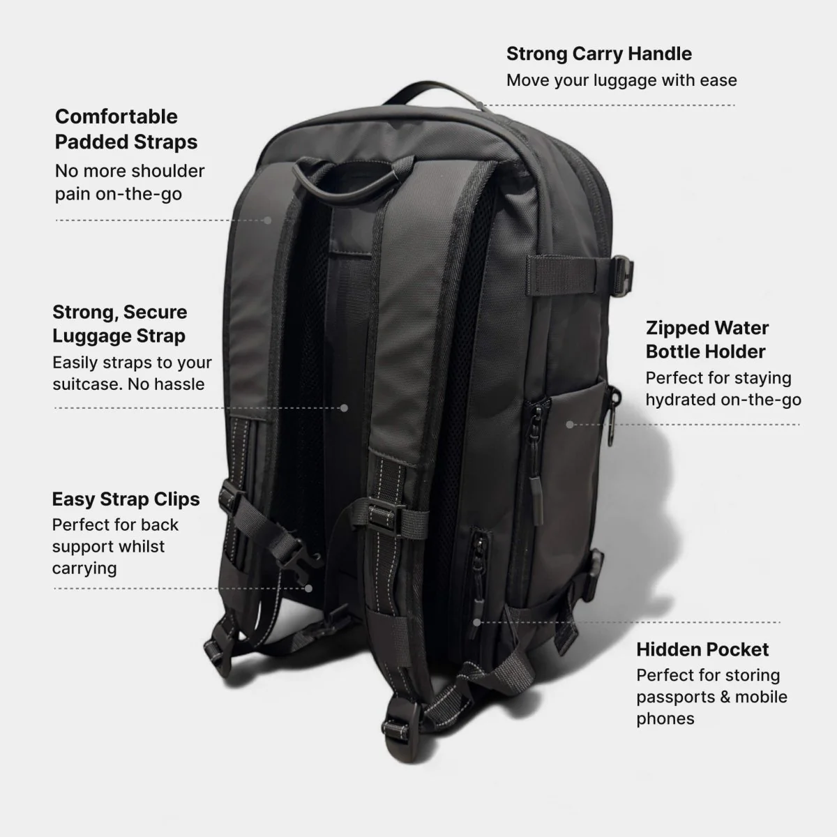 VAULTBAG® Matte Travel Backpack 60L - Image 58